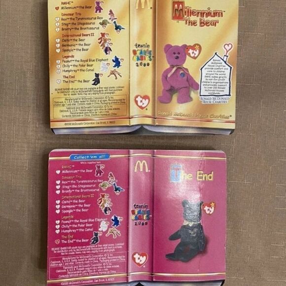 SUPER RARE COLLECTORS SET - TY RONALD MCDONALD HOUSE BEANIE BABIES SET W ERRORS - Picture 7 of 12